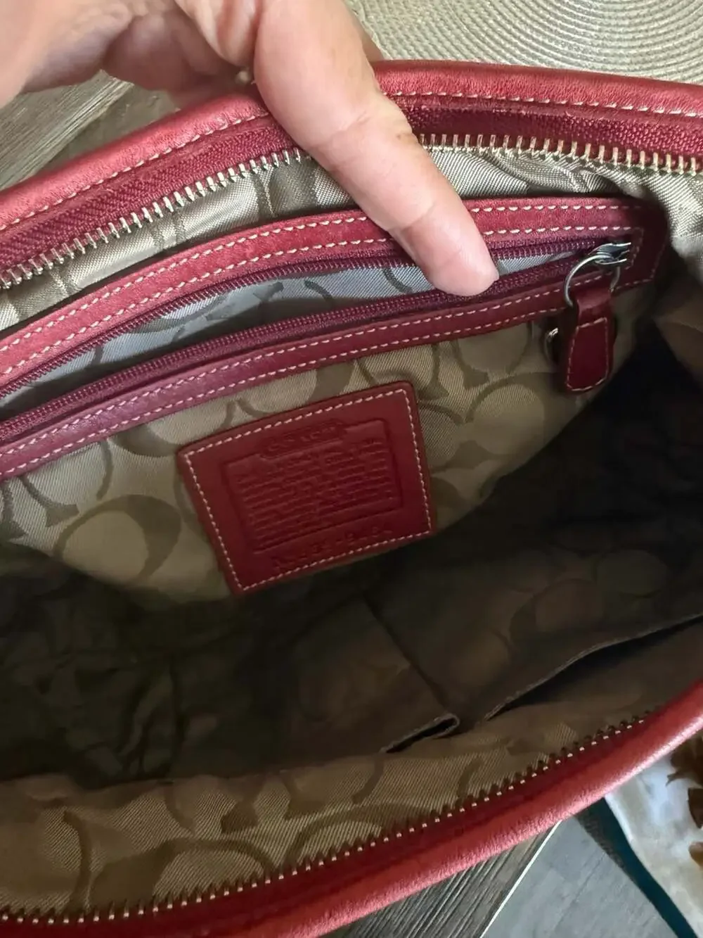 Coach Red Leather Soho Buckle Flap Shoulder Bag Hobo Bag
